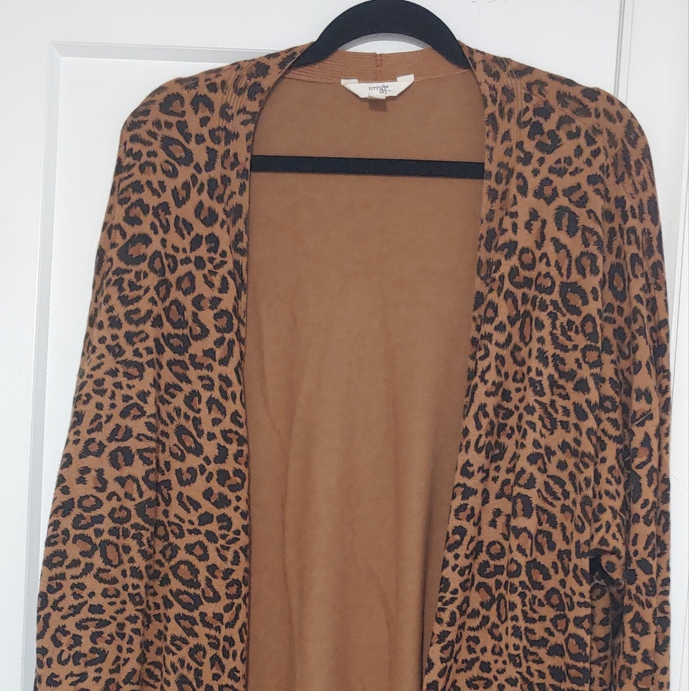 Terra & Sky Leopard Cardigan